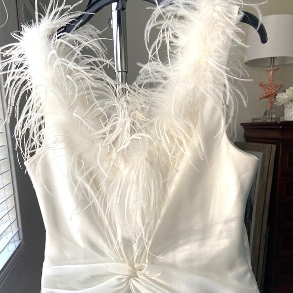 Sassy Top by Cachet with Faux Feathers - Picture 4 of 5